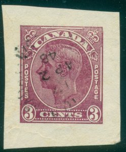 CANADA KING GEORGE VI CUT SQUARE, 3 CENTS, USED, GREAT PRICE!