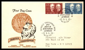 Norway 521-522 Typed FDC