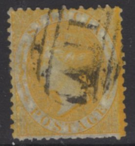 ST.LUCIA SG12c 1864 4d CHROME-YELLOW USED