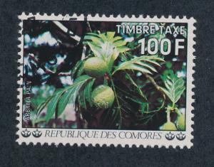 Comoro Islands 1977 Scott J15 CTO - 100fr, breadfruit