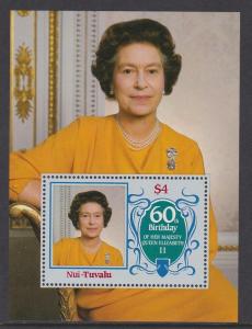 Tuvalu Nui 1986 QEII SS 60 MNH