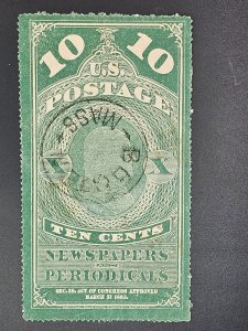 US PR6 Used  Massachusetts cancel NG