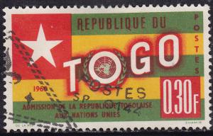 Togo 386 USED 1961 Togo's Admition to the UN .30 Fr