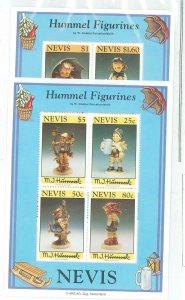 Nevis #839-46 Mint (NH) Single (Complete Set)