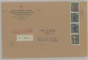 Ryukyu Islands  Registered cover with mild typical wear