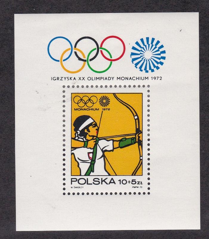 Poland # B125, Moscow Olympics, Unused, See Description, 15% Cat