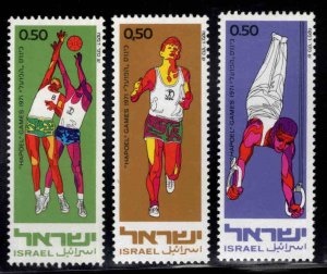 ISRAEL Scott 443-445 MNH** Sports stamp set without tabs