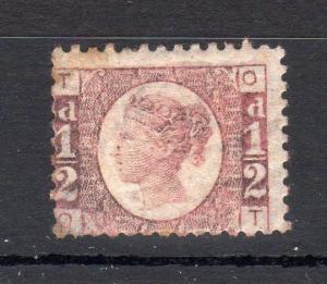 1/2d PLATE 13 MOUNTED MINT