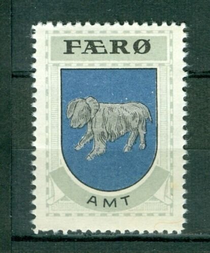 Faroe Islands. Denmark  Poster Stamp 1940/42. Mnh. Færø. Ram,Coats Of Arms 