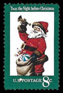 PCBstamps   US #1472 8c Christmas, Santa Claus, MNH, (12)