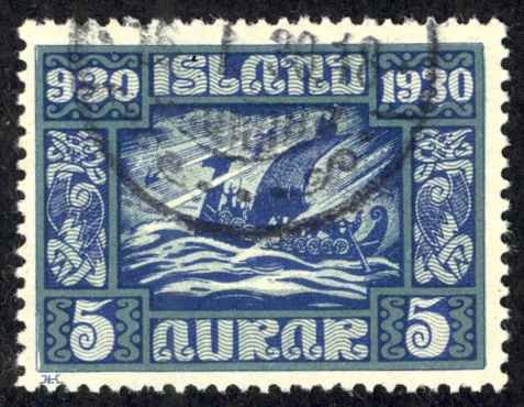 Iceland Sc# 153 Used 1930 5a Definitives