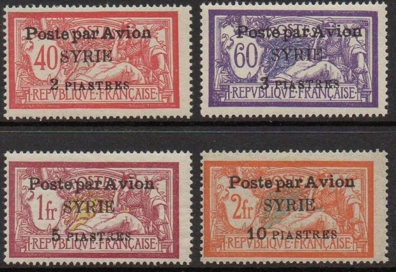 Syria 1922 Overprint VF MNH (C10-13)