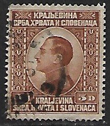 Yugoslavia # 34 - King Alexander - used....{Gn13}