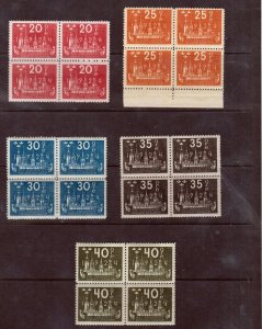 Sweden #197 - #211 (Facit #196 - #210) Very Fine Never Hinged Block Set