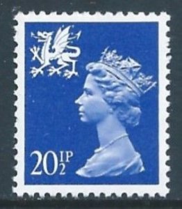 Great Britain-Wales #WMMH39 NH 20 1/2p Queen Elizabeth - Type I