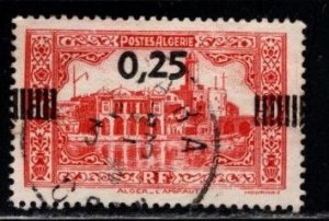 Algeria - #122 Admiralty Building Surcharged - Used