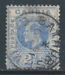 Gambia #45 Used 2 1/2p King Edward VII - Wmk. 3