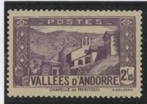 Andorra (French) #57 Unused Single