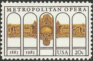 # 2054 MINT NEVER HINGED METROPOLITAN OPERA