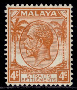 MALAYSIA - Straits Settlements GV SG262, 4c orange, M MINT.