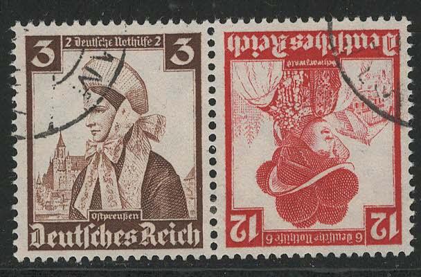 Germany Scott # B69, B74, used, tete beche, Mi # K26