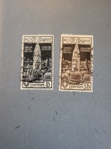 Stamps Italy Scott #124-5 used