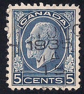 Canada #199 3 cent SUPER LOGO CANCEL George Stamp used VF