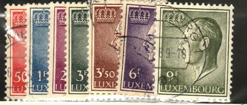 Luxembourg #419-20, 422, 424-5, 428, 571 used