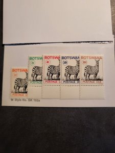 Stamps Botswana Scott J8-12 never hinged