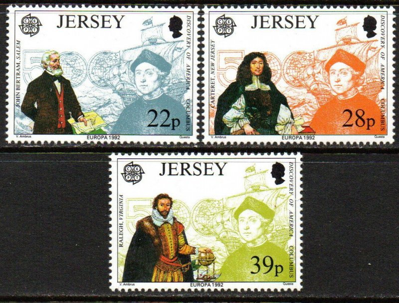 Jersey Sc #593-595 MNH