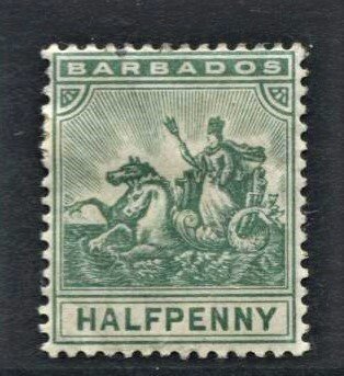 STAMP STATION PERTH -Barbados #92 Badge Type - MH Wmk.3 CV$30.00