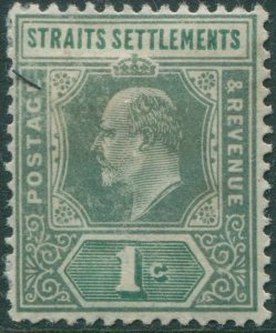 Malaysia Straits Settlements 1902 SG110 1c green KEVII MH