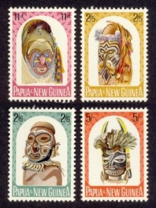 Papua New Guinea Sc# 178-81 MNH Carved Heads