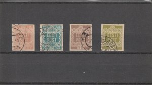 Estonia  Scott#  1-4  Used  (1918-9 EESTI Post)