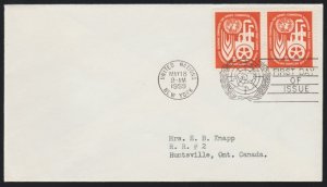 UNITED NATIONS 1959 FDC. # 12