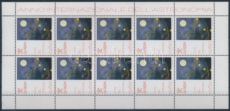Vatican stamp Europa CEPT, Astronomy closing value minisheet 2009 MNH WS205748
