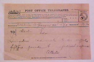 GREAT BRITAIN TELEGRAM  1892 EDINBURGH 