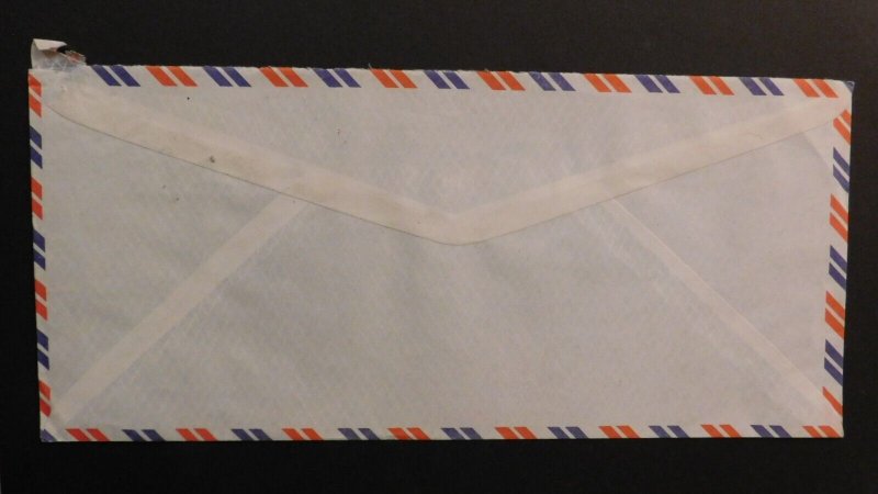 1975 Osaka Japan to Hamburg West Germany Japanese Air Mail Cover Registered Mail