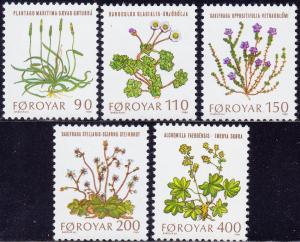 Faroe Islands - 1980 - Scott #49-52 - MNH - Flowers