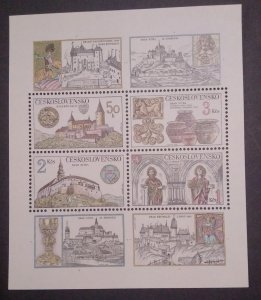 Souvenir sheet of castles