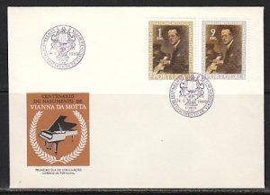 Portugal, Scott cat. 1050-1051. Pianist issue. First day cover. ^