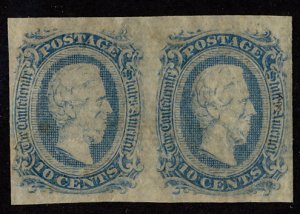 US #CONFED US #11 VF/XF mint hinged, PAIR, super select,  four nice margins, ...