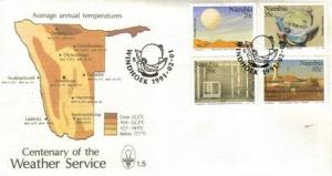 Namibia - 1991 Centenary of Weather Service FDC SG 568-571