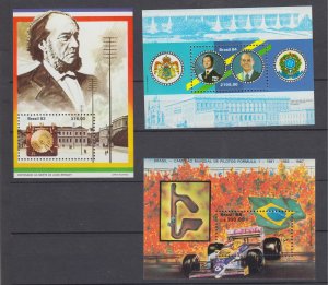 Z3939, 3 did brazil  s/s mnh  #1886,1904, 2130 designs