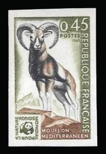 France, 1950-Present #1257 (YT 1613) Cat€95, 1969 Mediterranean Mouflon, im...