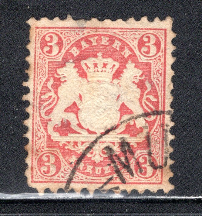 Bavaria #34  Used,   VF.   Cat $8.00    ...  0530455