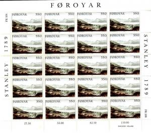 Faroe Islands 123 Sheet of 20 MNH SCV $45.00