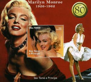 Sao Tome & Principe 2006 MARILYN MONROE s/s Perforated Mint (NH)