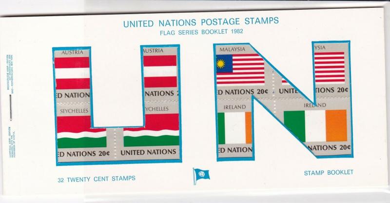 United Nations Mint Never Hinged Flags Stamps Booklet ref R 18472