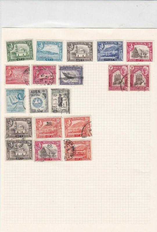 aden  stamps  ref 13130